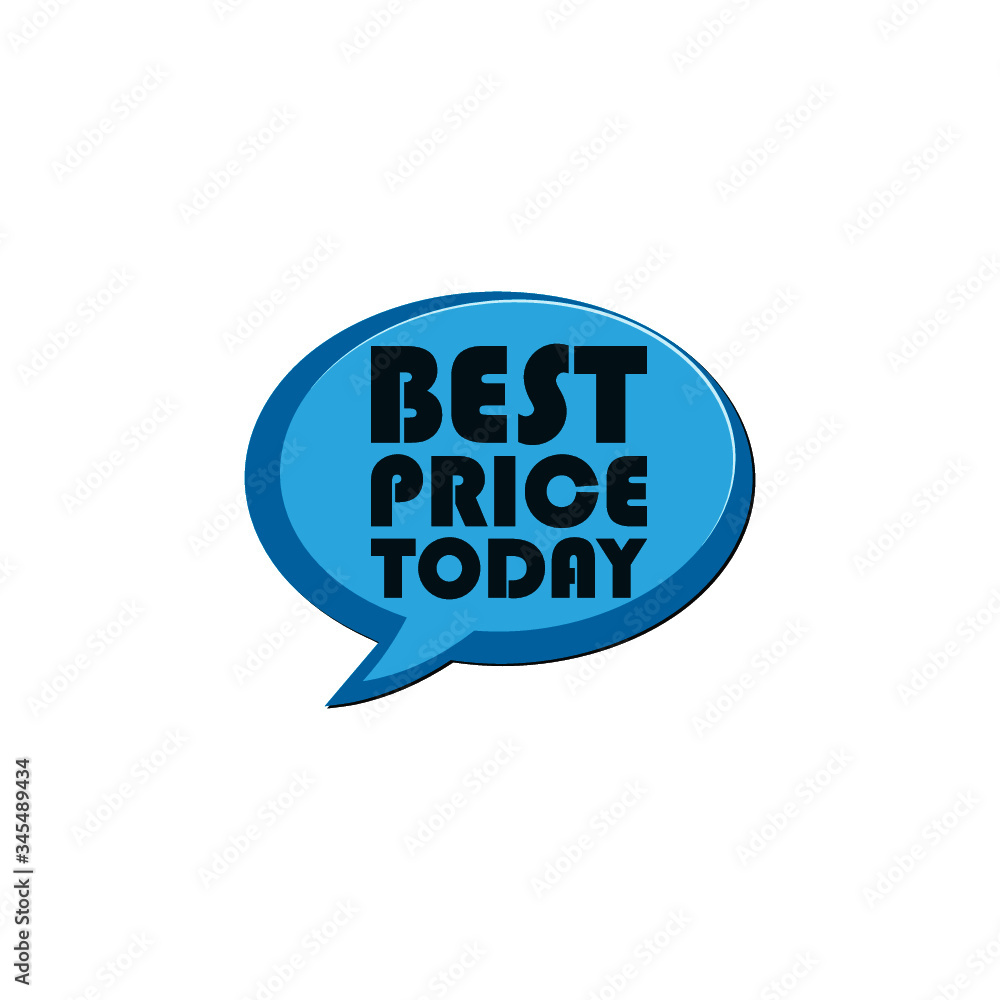 Speech bubble banner. Best Price Today symbol isolated on white background Speech bubble banner. Best Price Today symbol isolated on white background