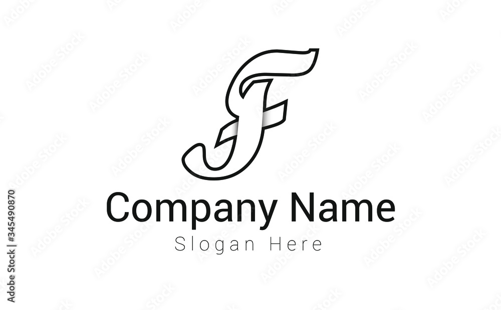 Letter F Logo Design. Creative letter F vector icon with business card template. Letter F Logo Design. Creative letter F vector icon with business card template.
