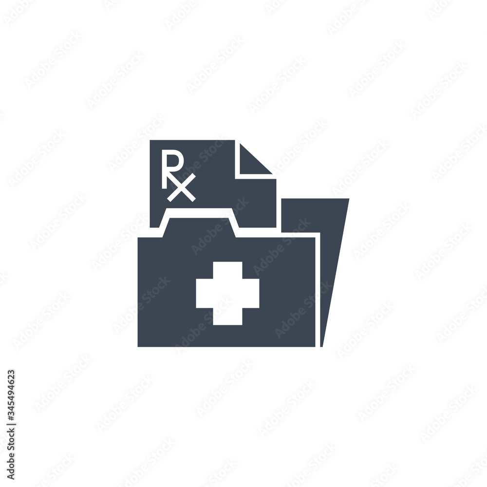 Prescription related vector glyph icon. Isolated on white background. Vector illustration. Prescription related vector glyph icon. Isolated on white background. Vector illustration.