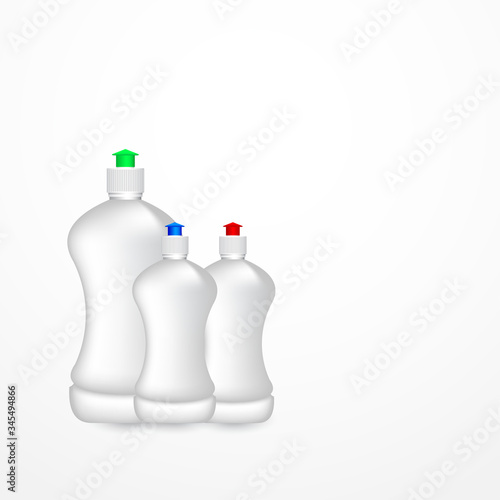 3d vector dish washing liquid bottle