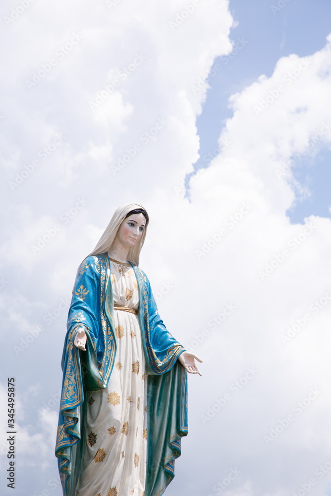 virgin Mary statue mother of christian .