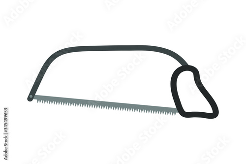 Bucksaw tool vector flat il...