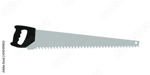 Hand saw tool vector flat i...