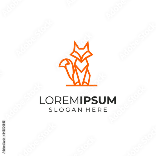 fox line logo design