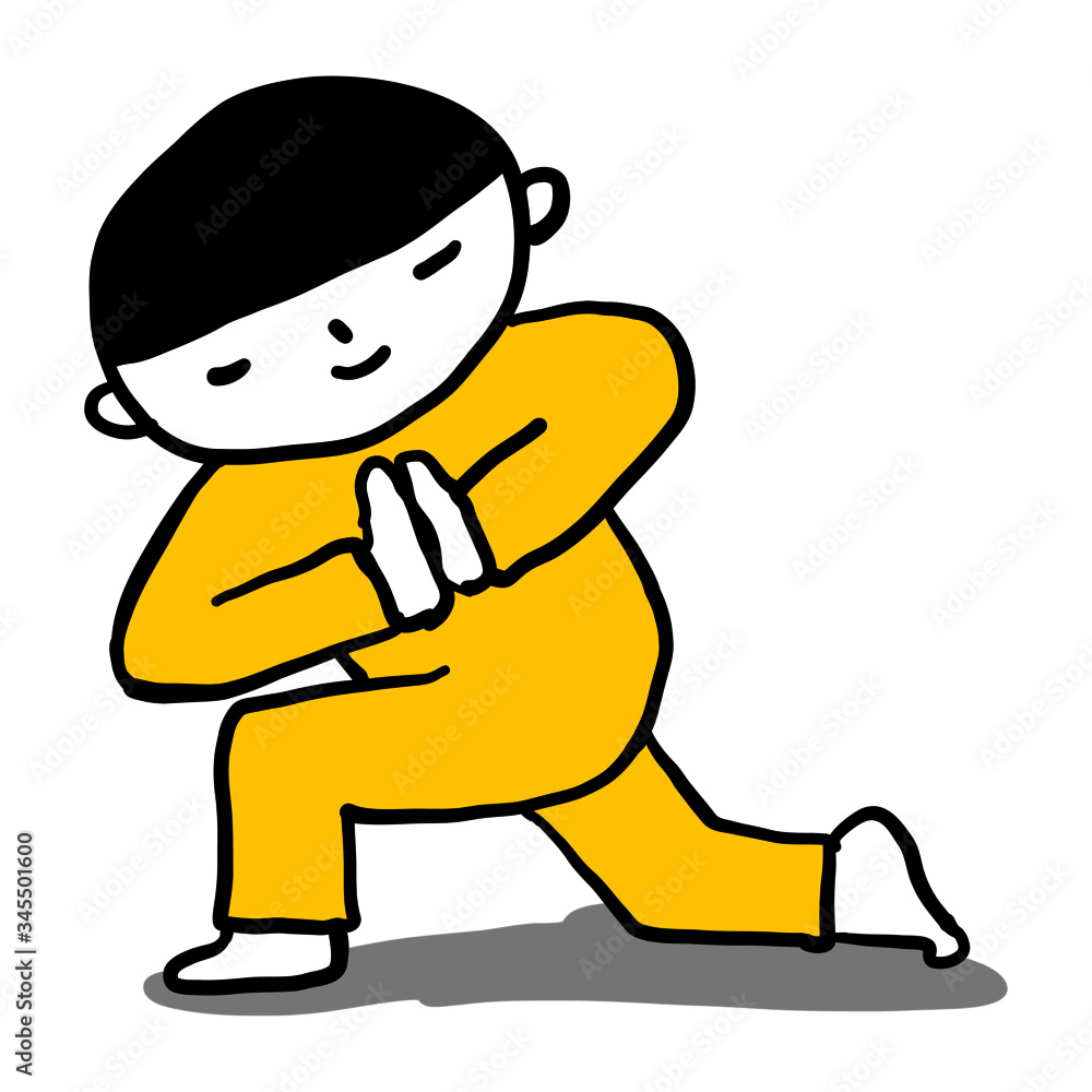 This is a yoga pose. This is a yoga pose.