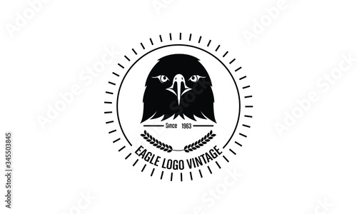 vintage-style emblem logo with an eagle theme