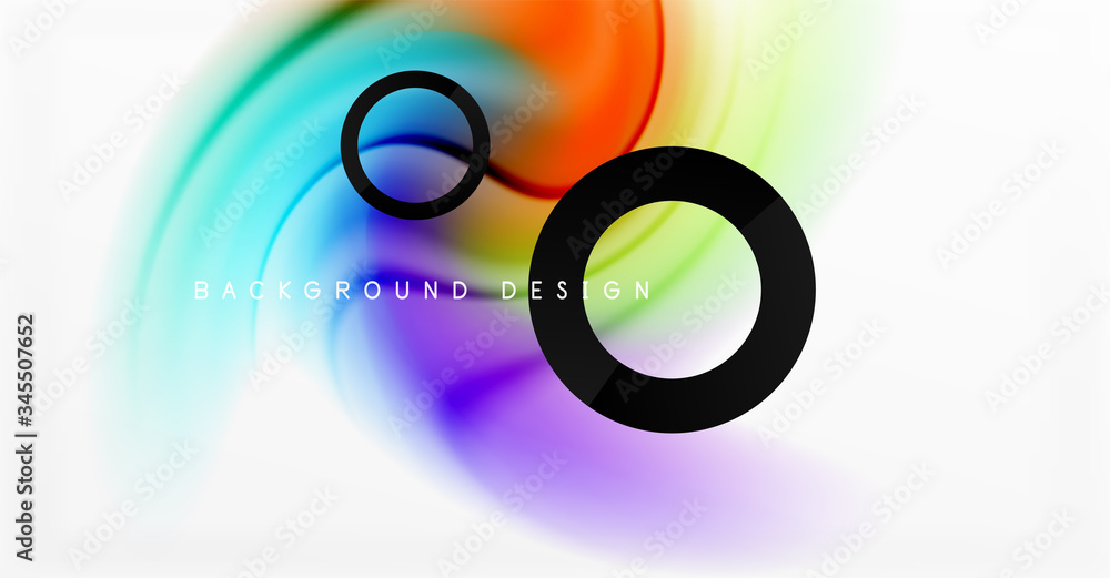 Abstract background, fluid mixing gradient liquid style colors composition. Vector Illustration For Wallpaper, Banner, Background, Card, Book Illustration, landing page