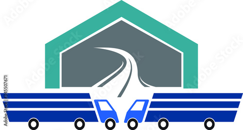 Transport Logo Design for Transport and cargo services company logo