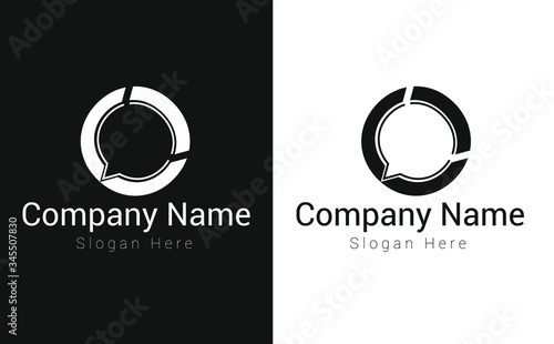 Letter O Logo Design. Creative letter O vector icon with business card template.