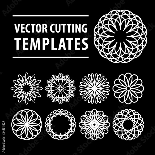 Geometric symbols for laser cutting and printing