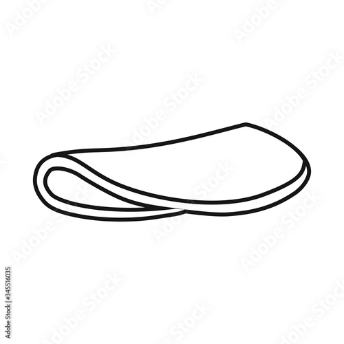 Vector design of sausage and slice logo. Graphic of sausage and meat vector icon for stock.