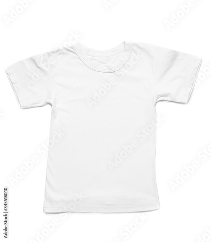 Modern t-shirt on white background