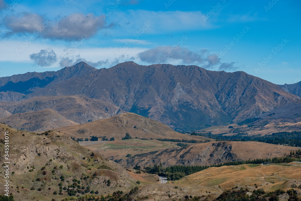 Countryside Between Queenstown and Arrowtown, South Island, New Zealand