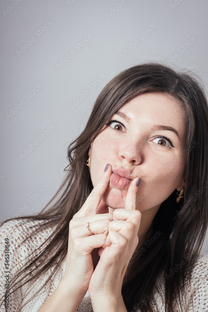 Naklejka premium girl, toothache