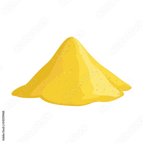 Pile of sand vector icon.Cartoon vector icon isolated on white background pile of sand.