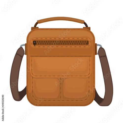 Men bag vector icon.Cartoon vector icon isolated on white background men bag.