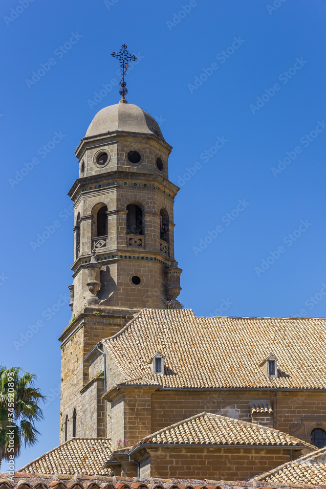 Tower of the historic cathedral in Baeza, Spain