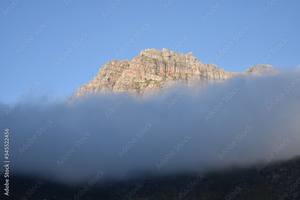 mountain landscape with fog mountain landscape with fog