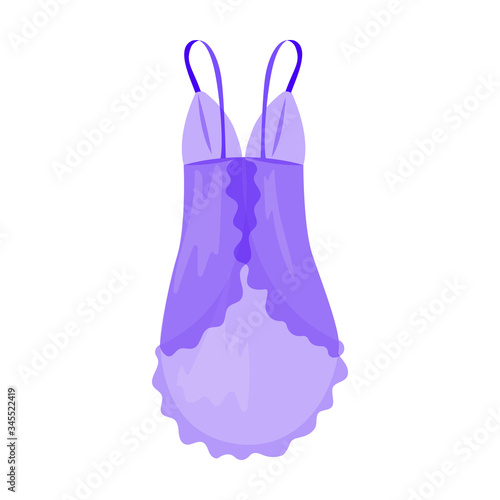 Peignoir vector icon.Cartoon vector icon isolated on white background peignoir.