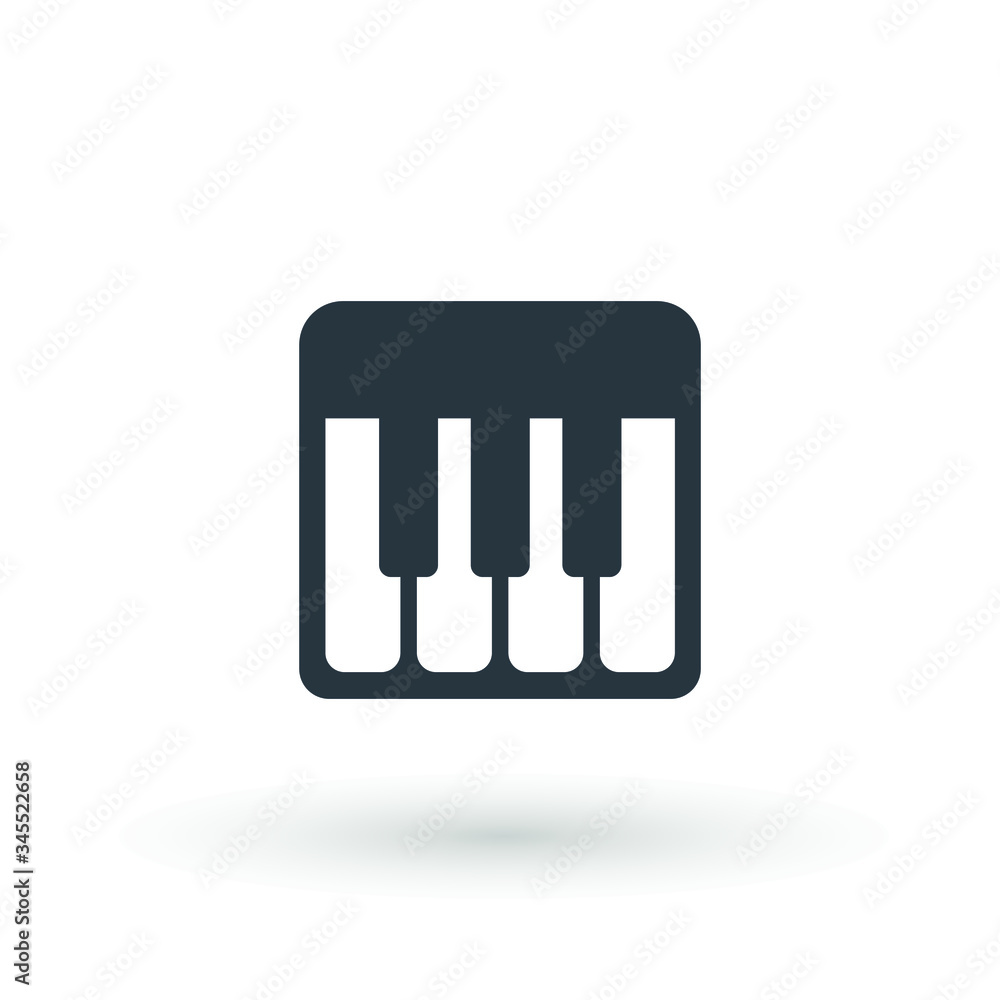 Keyboard piano vector Musical instrument illustration design Music and pianist, musician, synthesizer symbol. Flat Vector illustration. Button Set Keyboard piano vector Musical instrument illustration design Music and pianist, musician, synthesizer symbol. Flat Vector illustration. Button Set