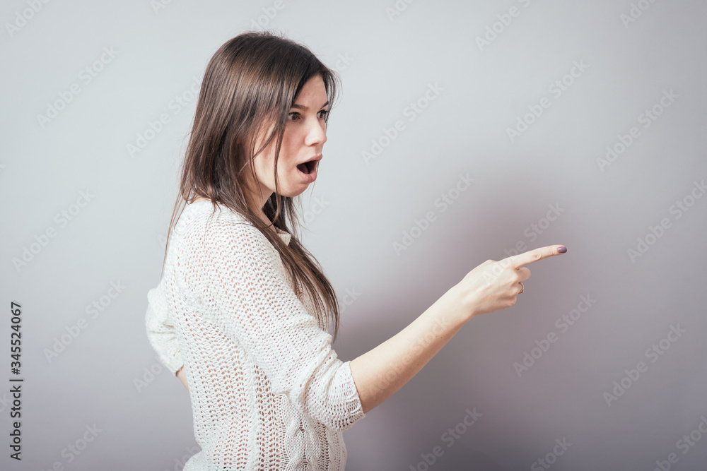 girl points to someone girl points to someone