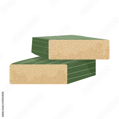 Cheese tofu vector icon.Cartoon vector icon isolated on white background cheese tofu.