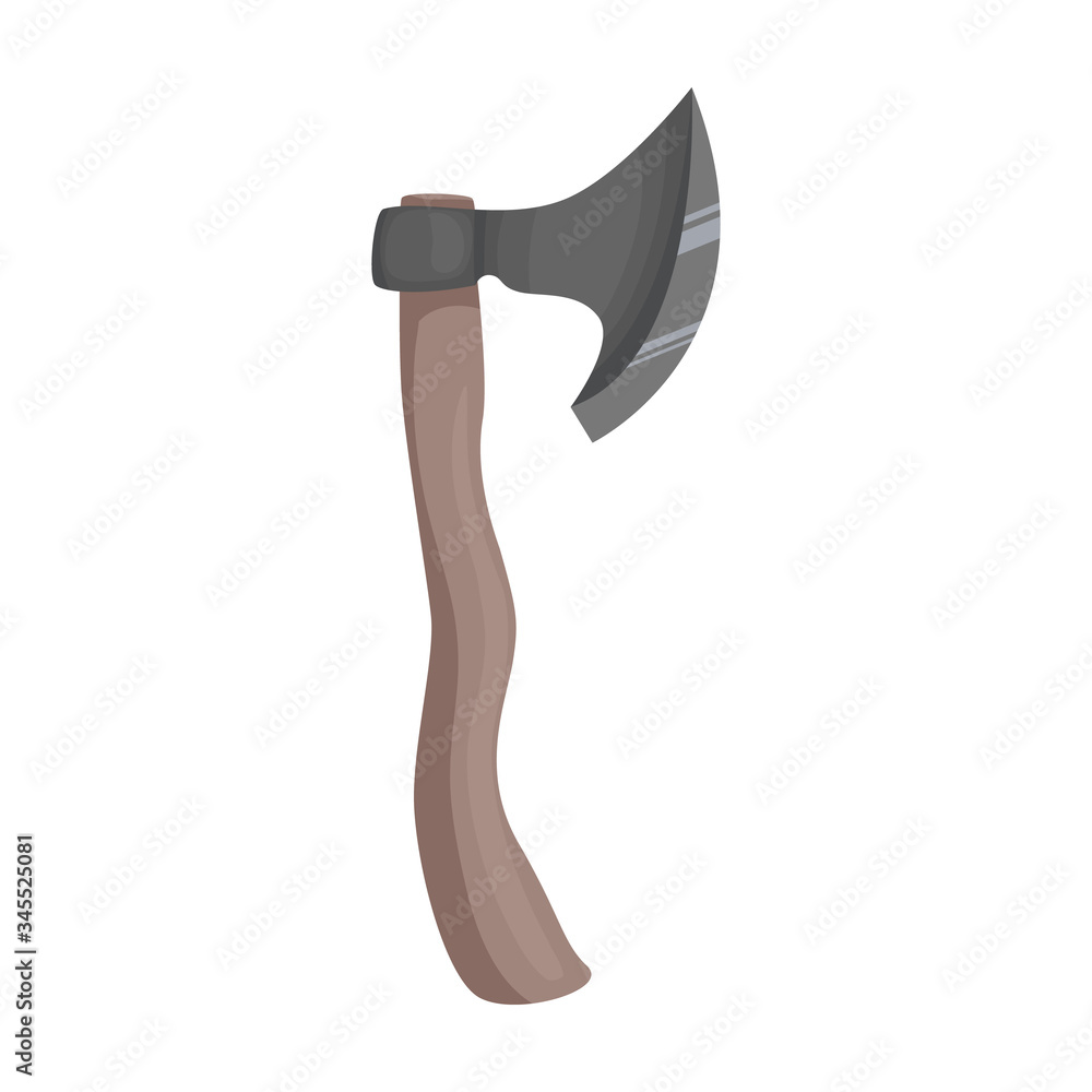 Medieval axe vector icon.Cartoon vector icon isolated on white background medieval axe. Medieval axe vector icon.Cartoon vector icon isolated on white background medieval axe.