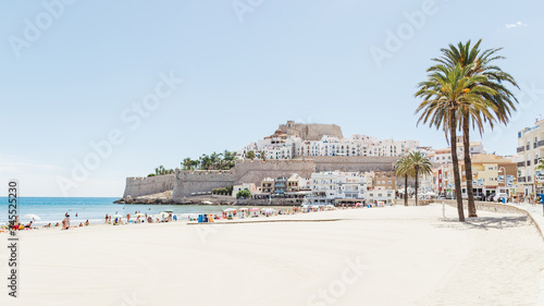 Peñiscola Castle and beach in Castellon Spain