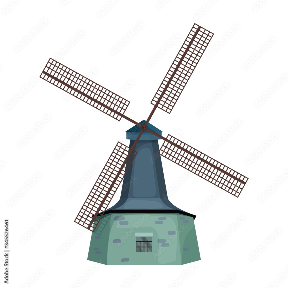 Windmill vector icon.Cartoon vector icon isolated on white background windmill. Windmill vector icon.Cartoon vector icon isolated on white background windmill.