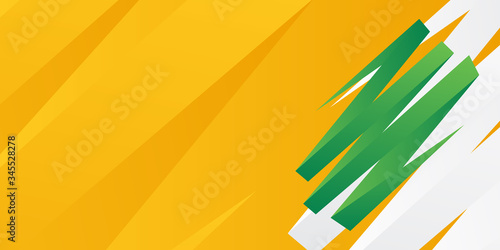 Green yellow background vector illustration lighting effect graphic for text and message board design infographic. Polygonal abstract with green yellow gradient shading background. 
