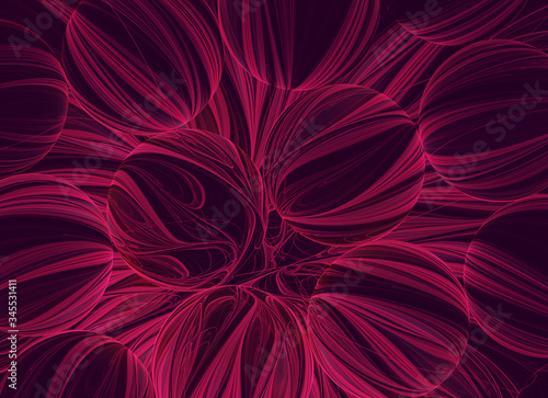 Abstract color dynamic background with lighting effect. Fractal art photo