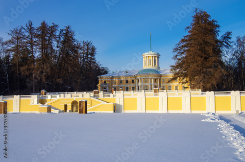 Photography Moscow, Russia - January, 2019: Arkhangelskoye Museum Estate