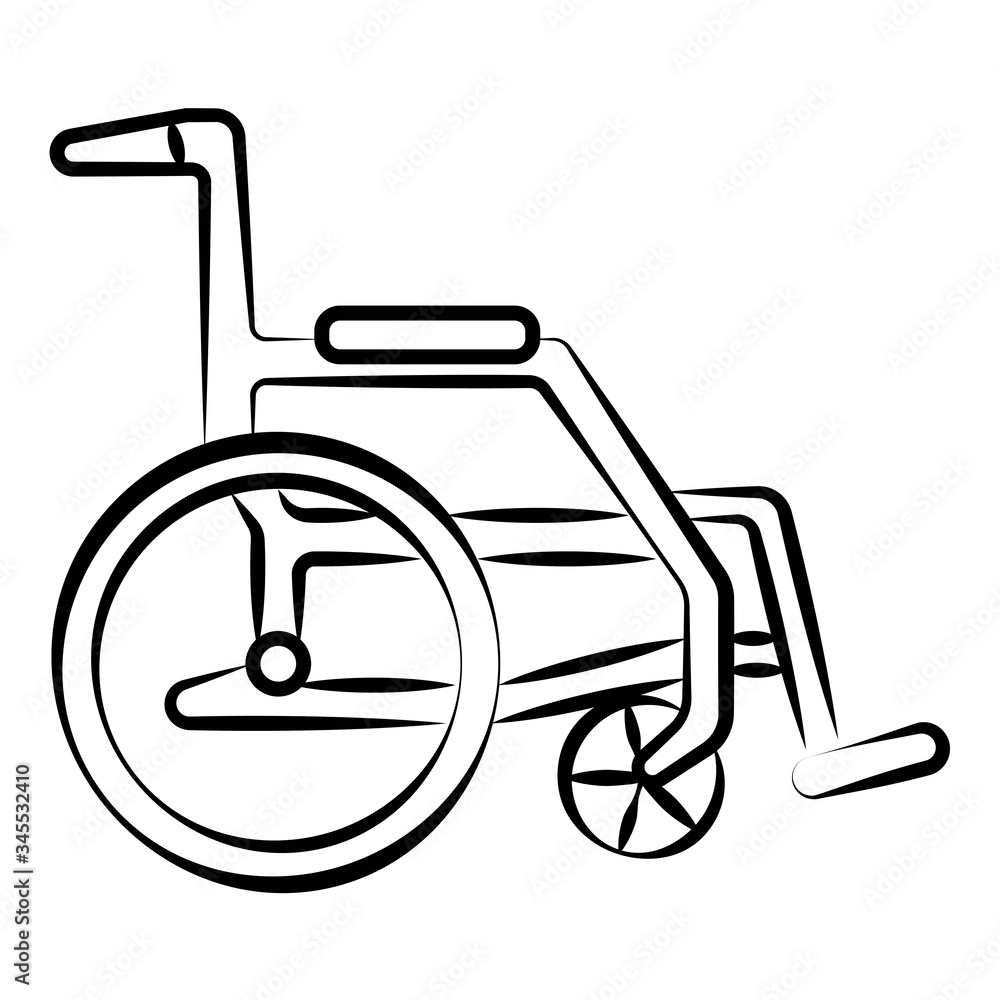 Wheelchair icon vector illustration photo Wheelchair icon vector illustration photo