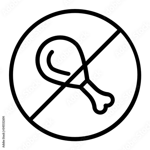 Fastfood not allowed while fasting concept, Stop Eating food in ramadan vector Icon Design, Ramazan kareem and Islamic Symbols on white background,  