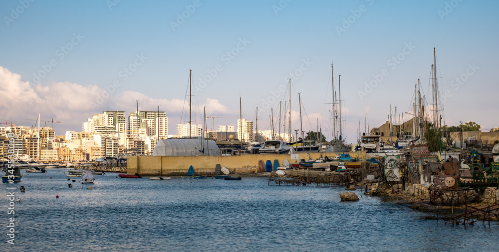 Manoel Island Yacht Marina in central Gzira, on the small island of Malta