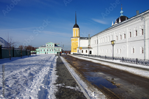 KOLOMNA, RUSSIA - February, 2019: Great monasteries of Russia. Novo-Golutvin Holy Trinity Monastery