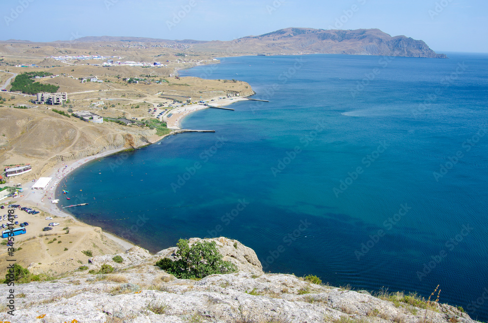Fototapeta premium Sea view from the top of Cape Alchak in Crimea
