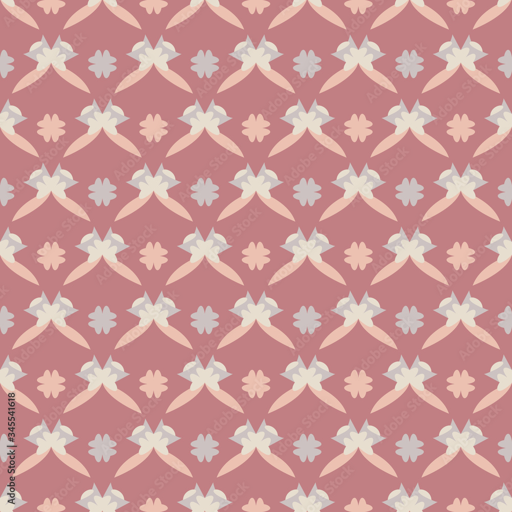 Seamless pattern with little abstract hearts. Pink red, grey, orange and ivory cream. Vector. Seamless pattern with little abstract hearts. Pink red, grey, orange and ivory cream. Vector.