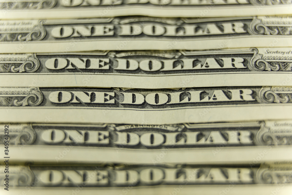 one dollar bill, background from paper money. one dollar bill, background from paper money.