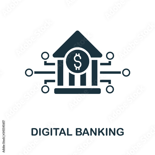 Digital Banking icon. Simple illustration from fintech industry collection. Creative Digital Banking icon for web design, templates, infographics and more