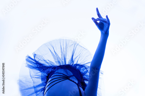 Quadro su tela Blue ballerina