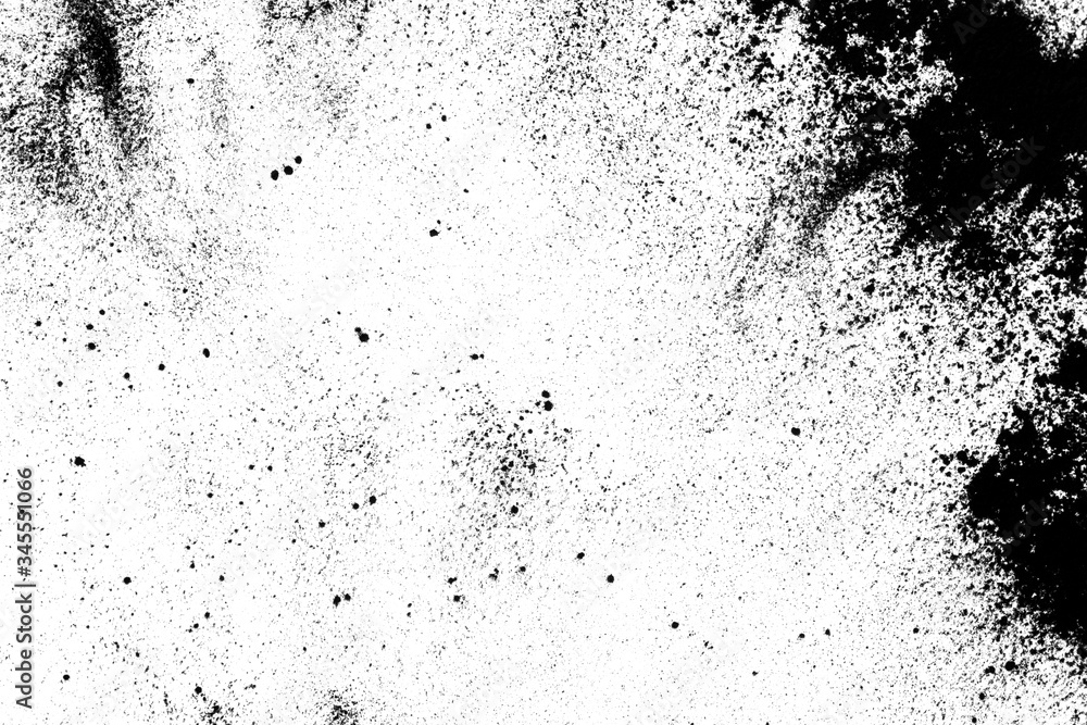 Fototapeta premium black sand with spots isolated on white