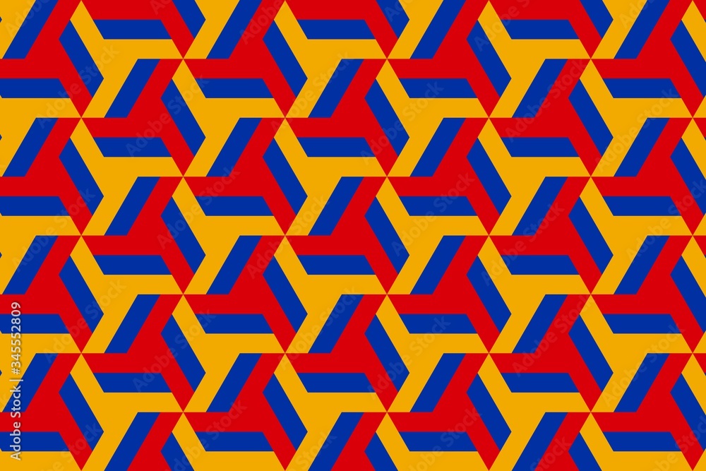Simple geometric pattern in the colors of the national flag of Armenia Simple geometric pattern in the colors of the national flag of Armenia