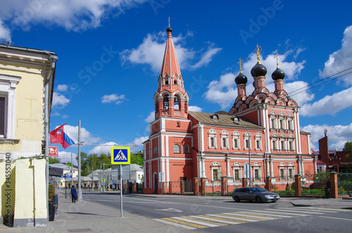 Moscow, Russia - May, 2019: Church of Saint Nicholas the Wonderworker in Bolvanovka
