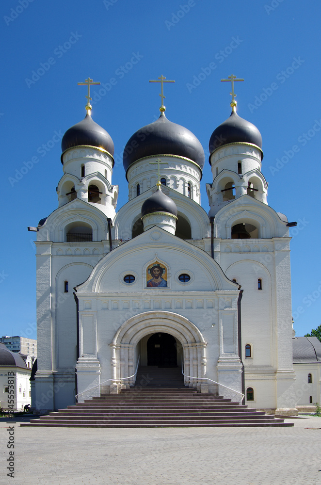 MOSCOW, RUSSIA - May, 2018: Saint Seraphim of Sarov churches in Moscow. North Medvedkovo