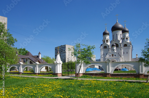 MOSCOW, RUSSIA - May, 2018: Saint Seraphim of Sarov churches in Moscow. North Medvedkovo photo