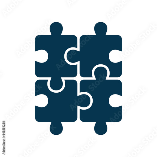 puzzle - jigsaw puzzle icon vector design template