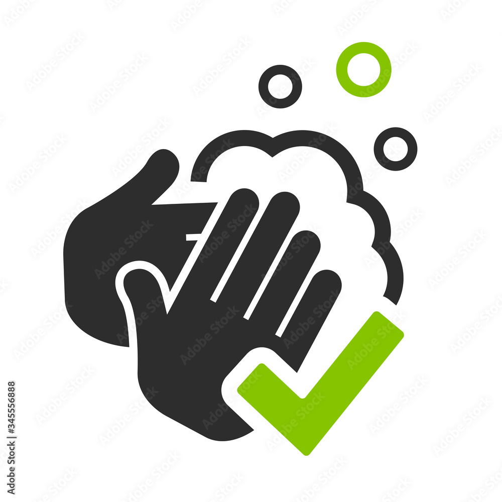 Wash your hands vector icon Wash your hands vector icon