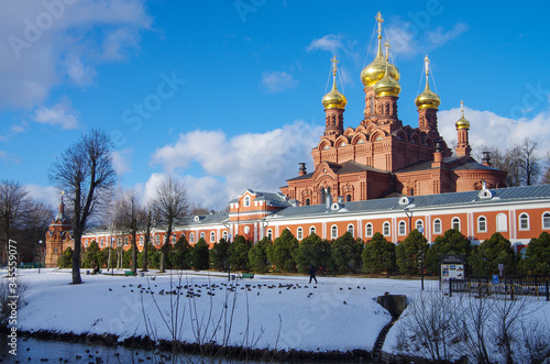 SERGIYEV POSAD, RUSSIA - February, 2020: The Chernigovsky skete in Sergiev Posad photo