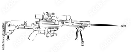 Foto Large-caliber, semi-automatic, anti-materiel sniper system